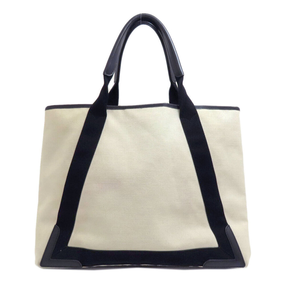 Balenciaga Navy Cabas Canvas Bag Tote Blue